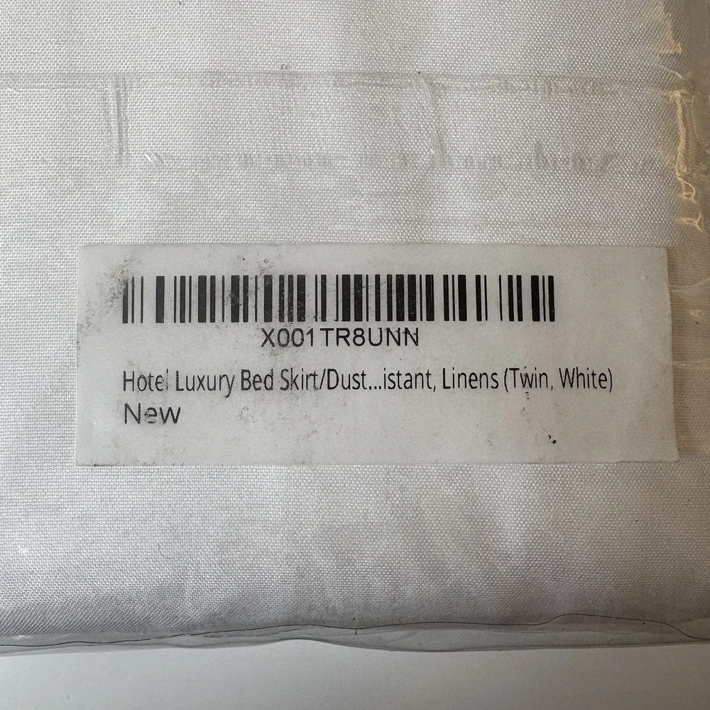 HC Collection Platinum 1800 Collection Twin Bed Skirt Nee In Package White